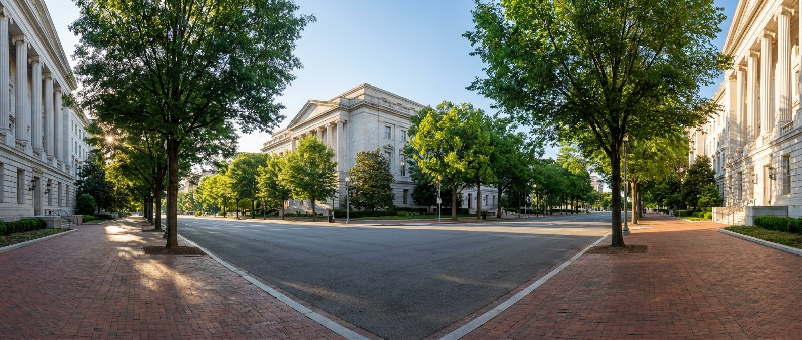 charter-bus-rental-washington-dc-downtown-street