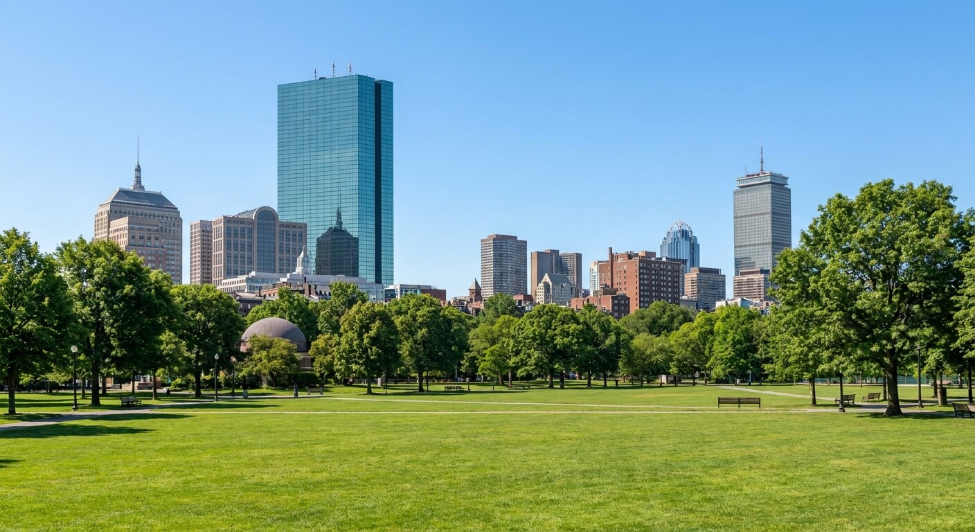 charter-bus-rental-boston-skyline-park