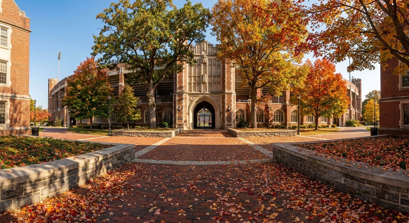 empty-college-football-stadium-entrance-on-a-fall-weekend-morning