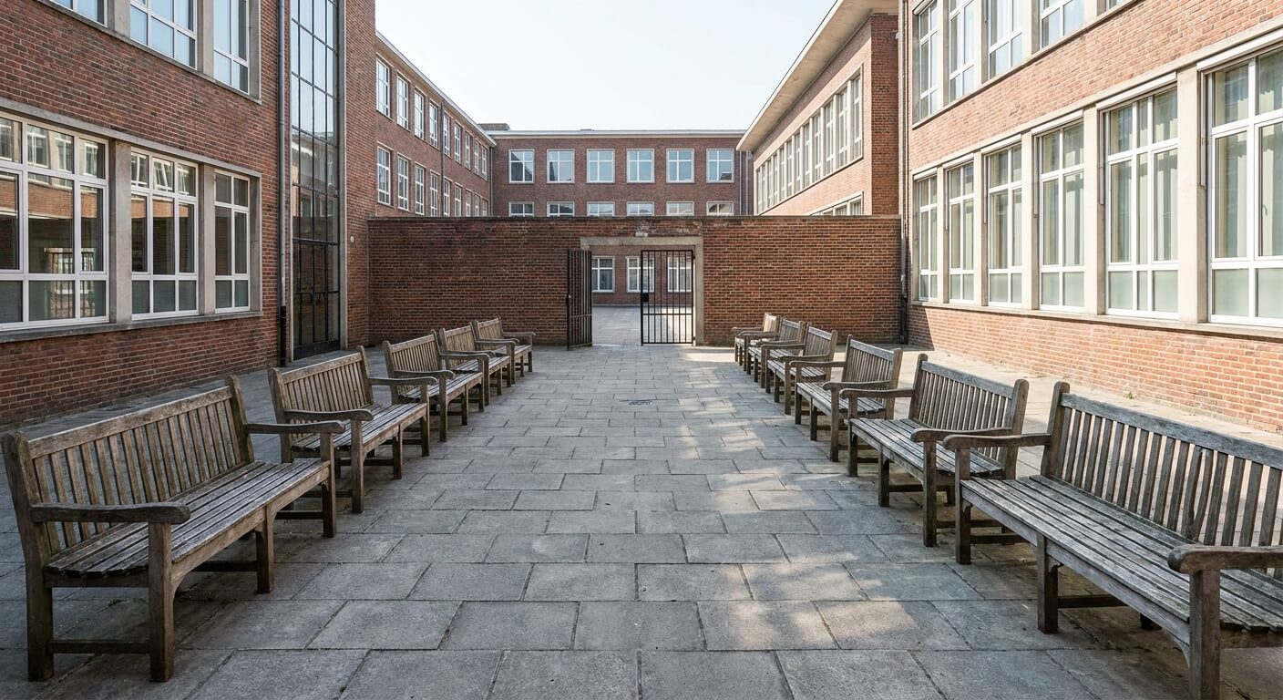 estimate-charter-bus-headcount-school-courtyard-benches